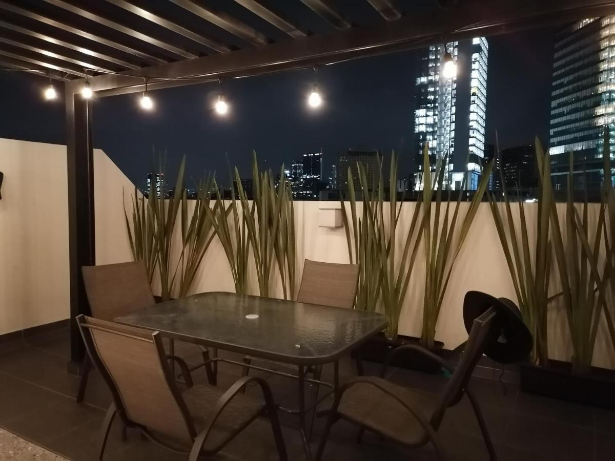 Downtown Depto Con Terraza Privada Apartman Mexikóváros Kültér fotó