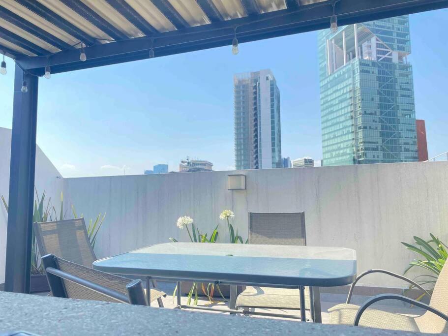 Downtown Depto Con Terraza Privada Apartman Mexikóváros Kültér fotó