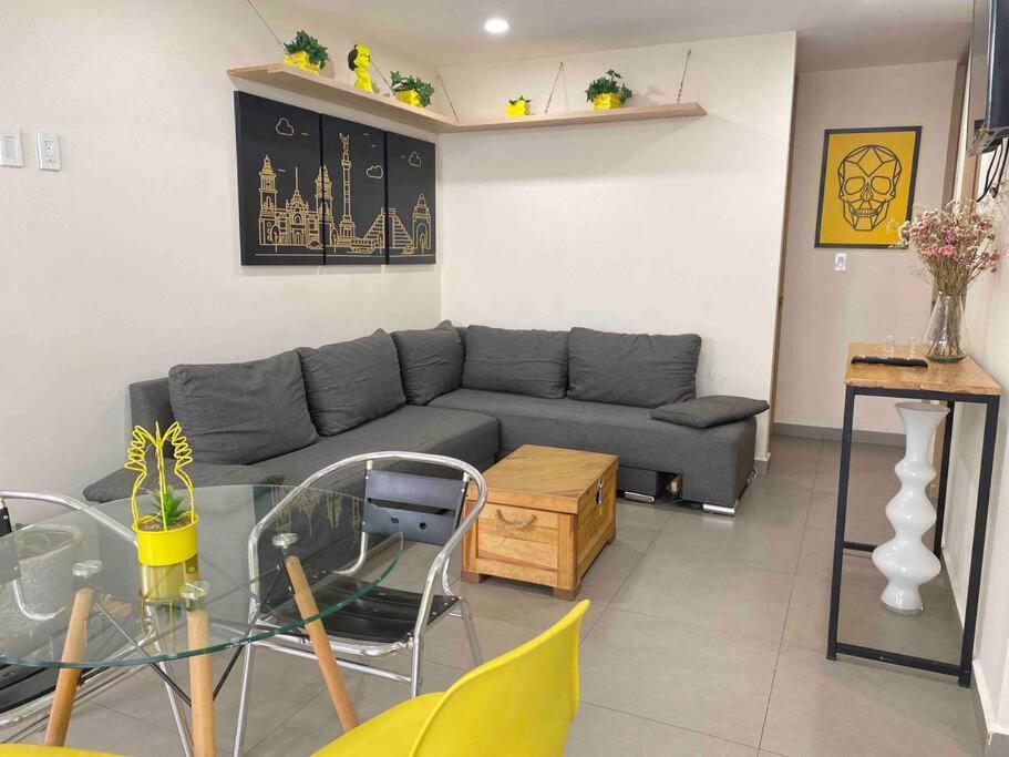 Downtown Depto Con Terraza Privada Apartman Mexikóváros Kültér fotó