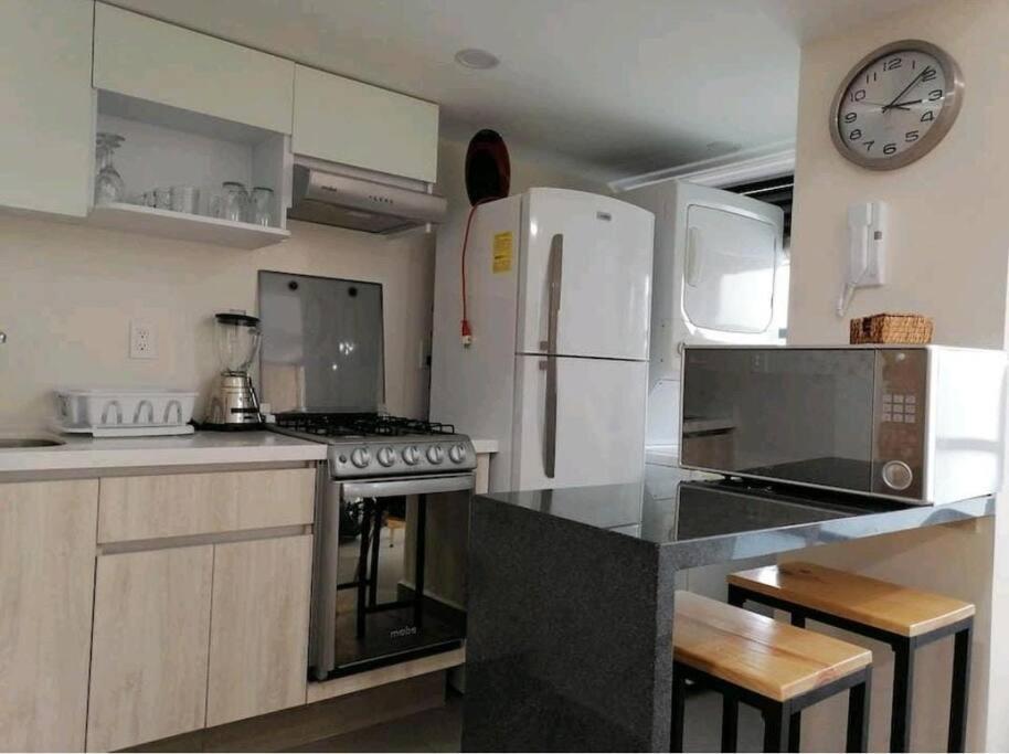 Downtown Depto Con Terraza Privada Apartman Mexikóváros Kültér fotó