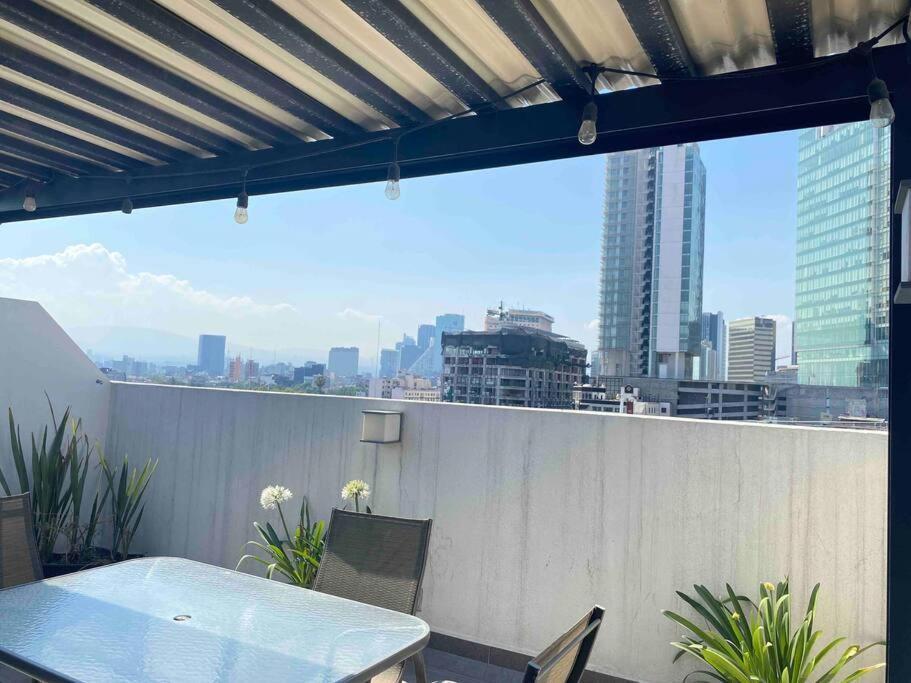 Downtown Depto Con Terraza Privada Apartman Mexikóváros Kültér fotó