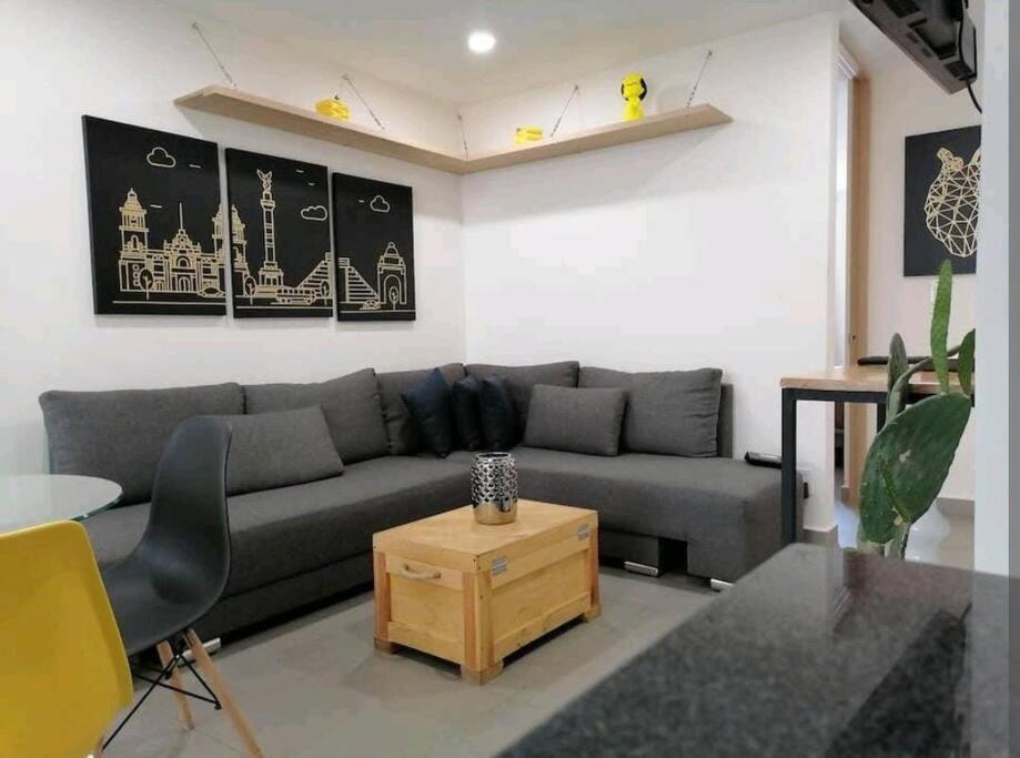 Downtown Depto Con Terraza Privada Apartman Mexikóváros Kültér fotó