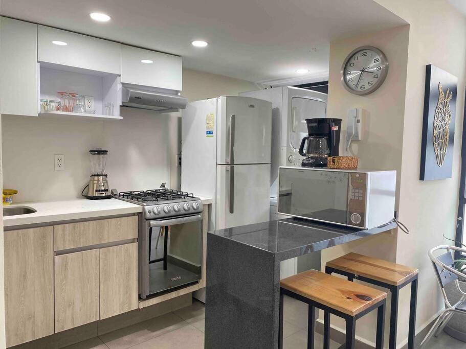 Downtown Depto Con Terraza Privada Apartman Mexikóváros Kültér fotó